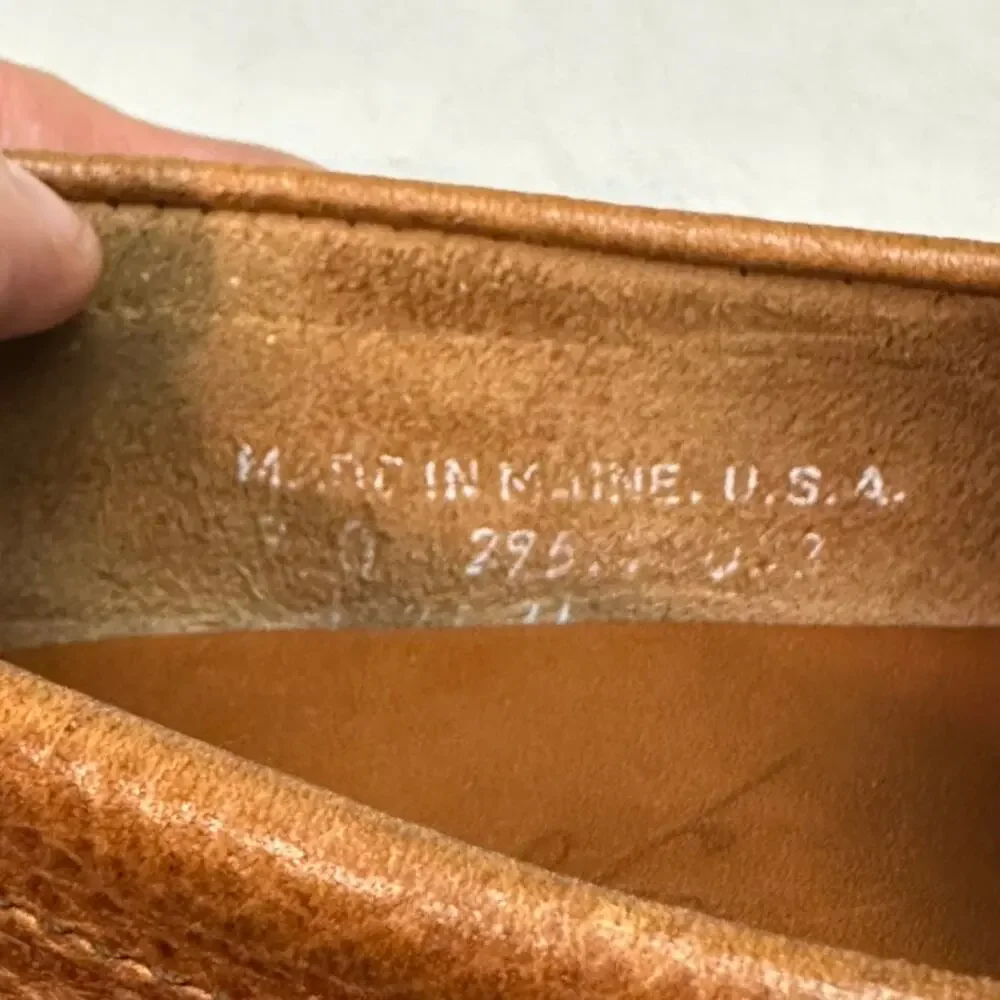 VGUC Rancourt & Co. Dirigo Vintage Venetian Loafer Brown Buckaroo Maine USA 7